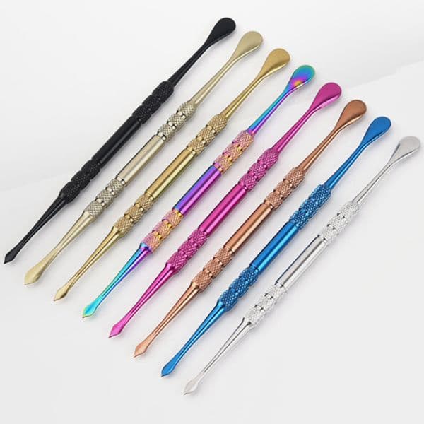 Rainbow Metal Wax Tool Tobacco Bowl Clean Tools Smoking Accessories For Banger Nails Bongs Water Pipes Wholesale
