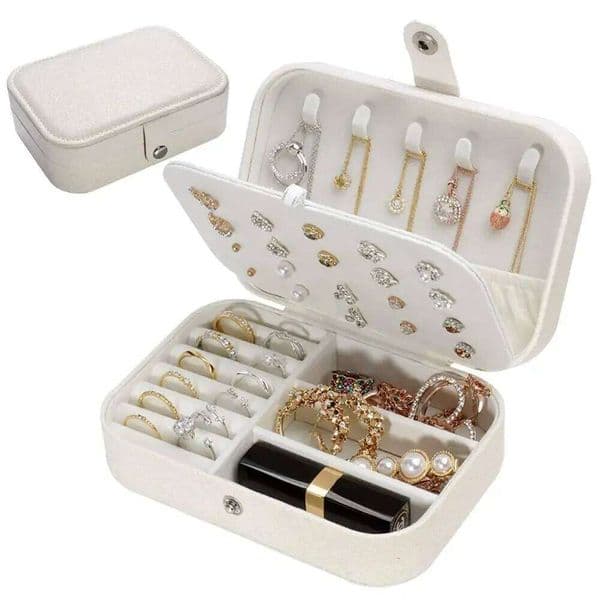 1pc Portable Box Organizer Earrings Necklace Storage for Womens Jewelry Display Travel Accessories 26H0128