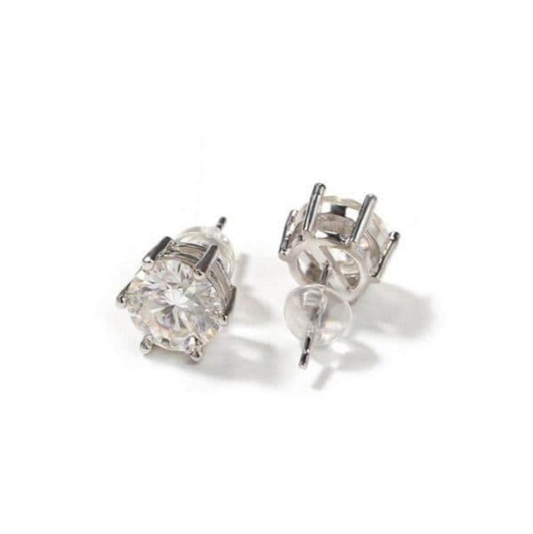 925 Silver Moissanite Earrings Luxury Earrings Hip Hop Jewelry Fashion Womens Mens Stud Earrings WITH INSPECTION CERTIFICATE