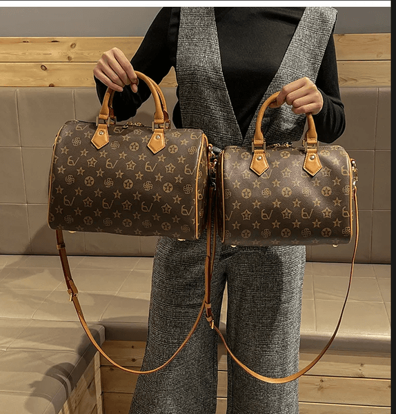 High Quality Soft Leather Printed Boston Bag 2026 New Design Women Bag Advanced Texture Versatile Fashion Shoulder