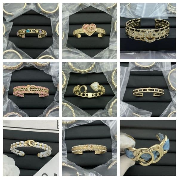 Womens Bracelets Bangle Jewelry Classic Gold Plated Stainless steel Bracelet Womens Wedding Gifts Jewelry Wholesale
