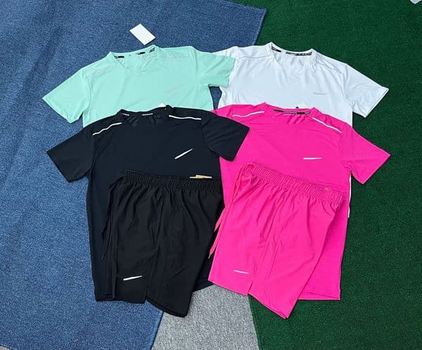 Designer tracksuits men tshirts shorts summer Tech Set T Shirts Shorts Two-piece men Womens Fitness Suit Print Quick Drying and Breathable Sportswear Asian size