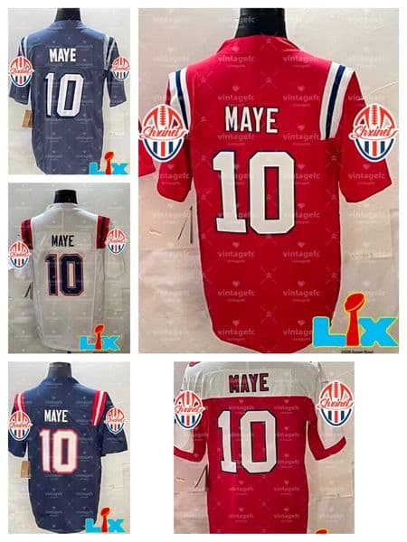 2026 Super Bowl 60th game football uniform No. 10 Drake Meyer, Xavier Henderson, Lamordey Stevenson, Antonny Gibson, Stephen Diggs - Adult and Teenage jerseys