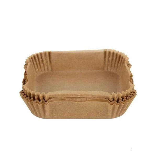 50Pcs Disposable Air Fryer Absorbing And Anti Oil Paper Tray Non Stick Baking Pad Large Toughness Square