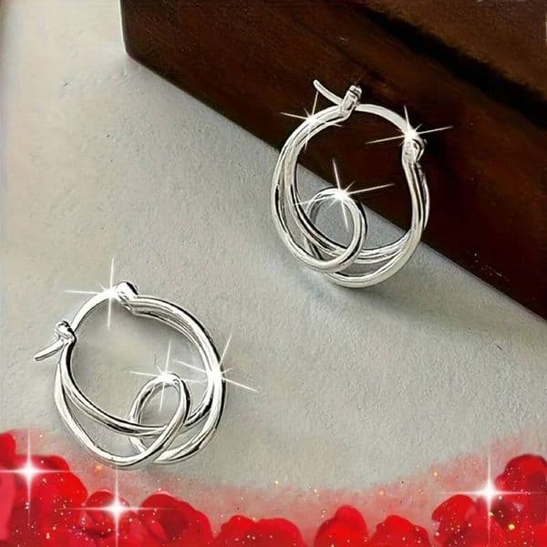 Minimalist Versatile Daily Wearable Hoop Earrings Two Color Available Modern Style Delicate Accessories Jewelry for Women