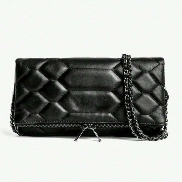 Classic fashion chain shoulder simple versatile, elegant messenger bag, suitable for work, commuting and shopping