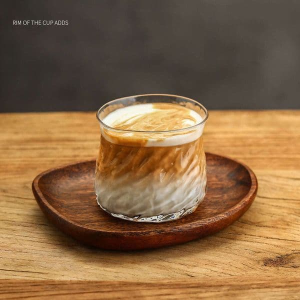 Coffee Simple Creative Heat-Resistant Retro Glass High-Value Australian White Latte Juice Water Cup B5