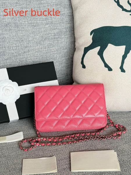 10A luxury bag upgrades magnetic buckle metal zipper handle chip certification 19cm mini shoulder bags women's checkered handbag caviar sheepskin cross body bag
