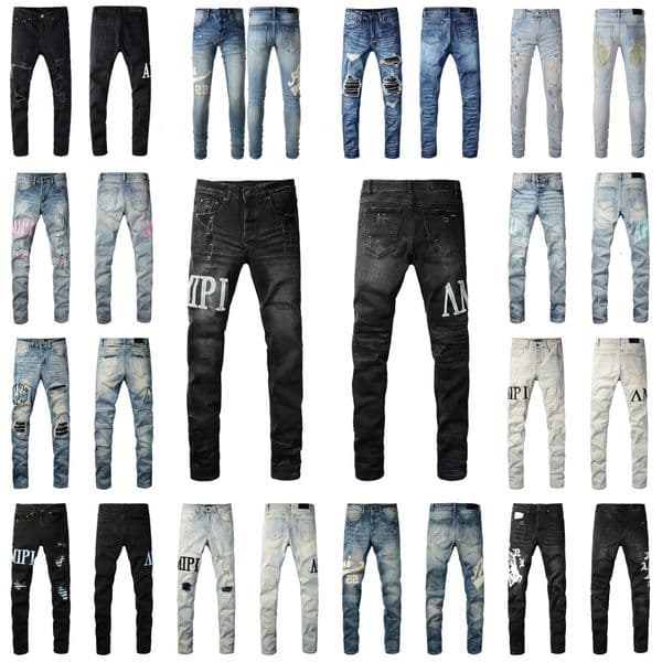 jeans women designer jeans fors jeans paint high street fashion high quality black perforated letter embroidered patch slim fit elastic small foot jeans for hwe