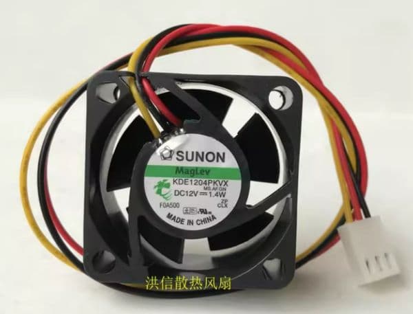 Original SUNON 4020 KDE1204PKVX DC12V 1.4W 4CM Three-Wire Magnetic Levitation Silent Fan