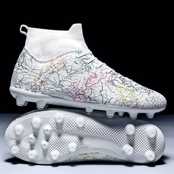 Professional high top football AG/FG long artificial grass outdoor sports training men's and women's nail shoes