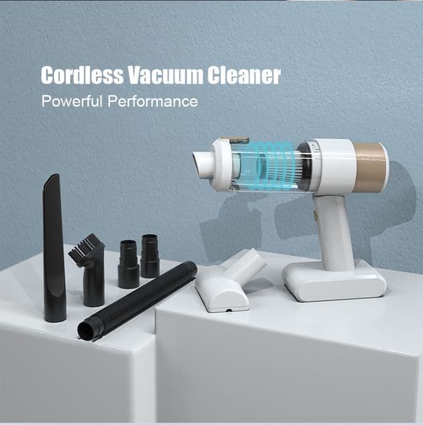LT-142 Portable Wireless Car Vacuum Cleaner Cordless Cleaning Appliance Handheld Household Vacuum Cleaner Rechargeable W/Filter