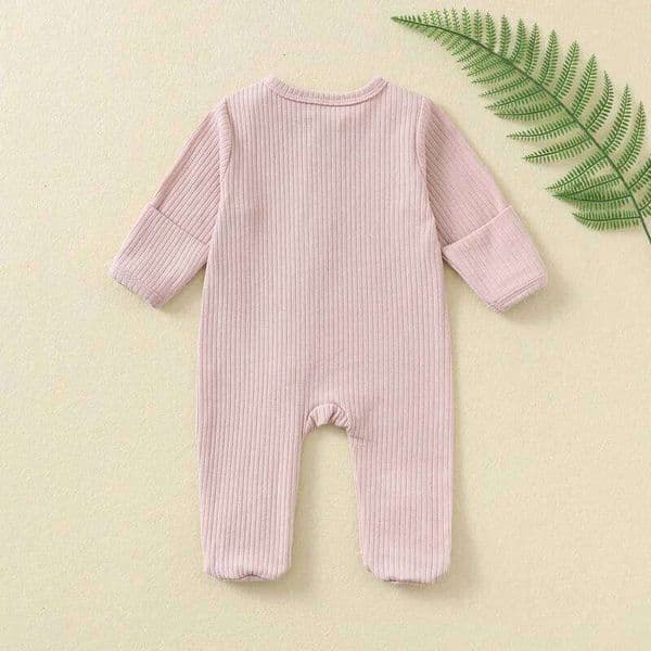 w1269 Newborn Baby Rompers One-pieces Sleepers Jumpsuits Zipper Waffle Grows Ropa Bebe Growings