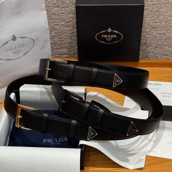 Designer Belt Men's Genuine Leather Belt Classic Pin Buckle Business Dress Waistband for Suit Pants Triangle Width 3.5CM Length 105-125CM Gift original packaging box