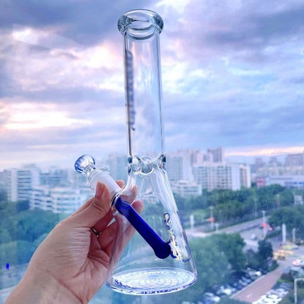 10.6inchs Tall Glass Water bongs Smoking Pipe Bubbler Hookahs Shisha Heady Bong Downstem Perc Smoke Accessory With 14mm Bowl