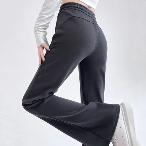 Americn Style Slightly Spicy Sports Pnts For Designer Pnts Women Spring Nd Autumn New High Wist Slimming Flred Pnts Gry Csul Swetpnts