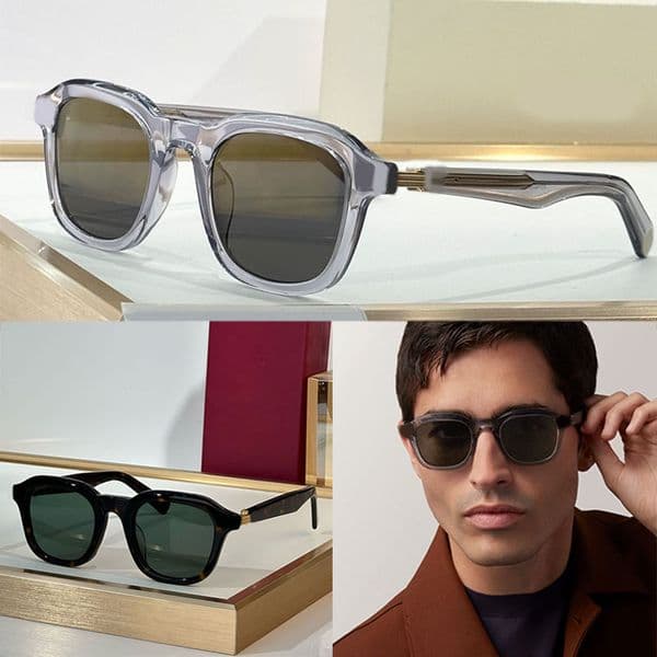 New Model Man Vintage Square Frame Sunglasses CT 0536S Women Fashionable Acetate Full Frame Eyewear Outdoor Vacation UV400 Protection Glasses