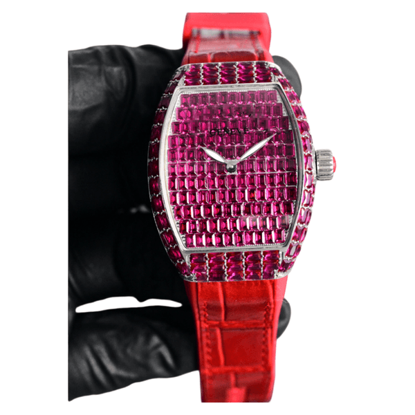 Frank watch Luxury designer womens watch brand Black Gold Sugar Cube Small Fragrance Style Women's Wrist watch 344