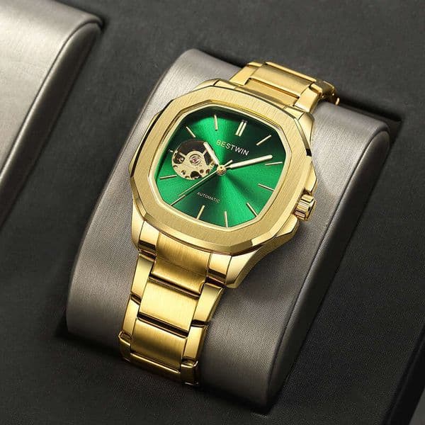 Designer watches Skeleton Fully Automatic Mechanical BESTWIN Waterproof Men's Watch Gold Wristwatch Cross-Border Business