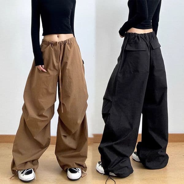 Americn-style Women's Wide-leg Pnts Designer Pnts 2026 New Utumn Nd Winter Loose Csul Pnts High-wisted Workwer Long Pnts With Drpey Stright Cut