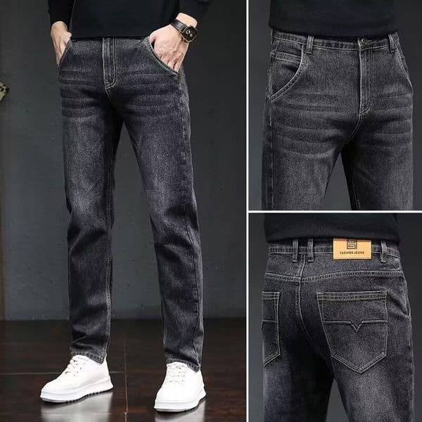 Stretchy Men's Jeans Spring/summer Designer Pants New Style Slim-fit Straight Casual Men's Pants Slimming Men's Trousers Trendy