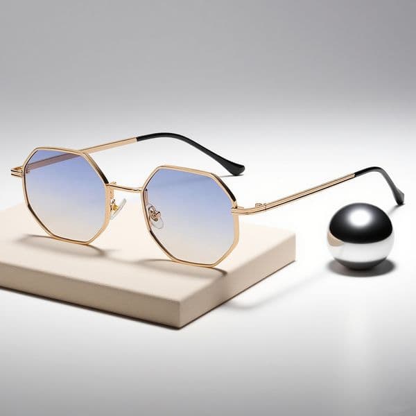 2026 New Fashionable Women's Classic Retro Metal Multi-sided Men's Sunglasses Wholesale Sun Glasses