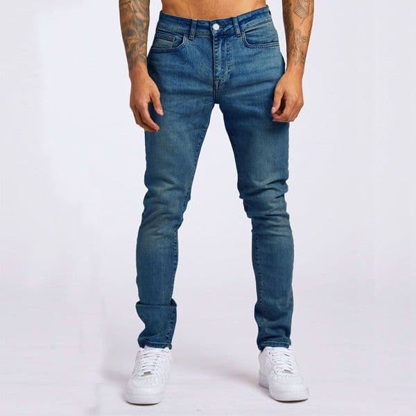 European And American Style Jeans New Slim Designer Pants Fit Men's Long Pants Exclusive Men's Hot-selling High-waist Ins Style Skinny Pants