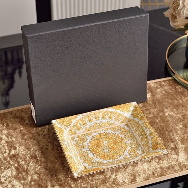 Designer Elegant European Bone China Jewelry Tray, Perfect for Displaying Rings, Earrings, and Necklaces with Timeless Design, Ideal for Bedroom or Vanity logo