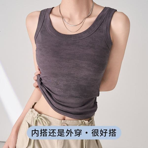 Polo Shirt Tank Top Camisole For Layering Or Designer Shirt Designer Hoodie Outerwear Summer Slim-fit Versatile Top Conceals Side Bulges Sleeveless Women's Top