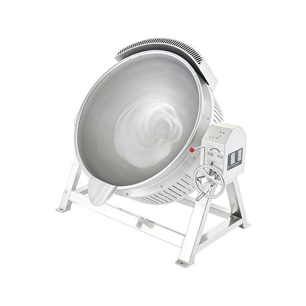 Self-aspirating tilting soup pot. Soup pot. Kitchen utensils. Cookware. Metal kitchenware. Canteen and restaurant available. Central kitchen. Customization supported.