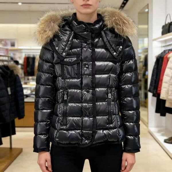 Women Puffer Jacket, Winter Down Coat, Fur Collar Hooded Coat, Windproof Loose Casual Outerwear, Thick Warm Long Sleeve Overcoat, Autumn Winter Streetwear Daily Outdoor