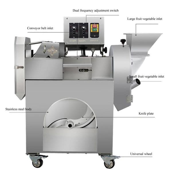 Large multi-function cut vegetables machine canteen kitchen commercial slice shred chives automatic cut stuffing equipment