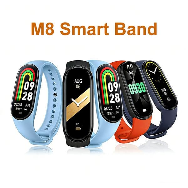 M8 Smart Band Wristbands Sports Modes Heart Rate Tracker Message Reminder Wearable Smart Watch Smart Band 8 wholesales 6pcs