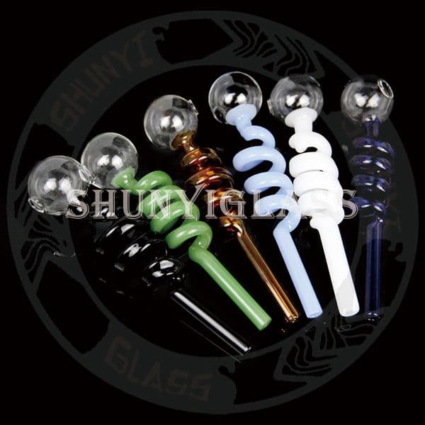 Colorful Pyrex Glass Oil Burner Pipe for glass water Pipe Tobacco Tools Smoking Accessories Smoke pipes