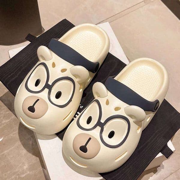 2025 Cute Cartoon Dog Platform Slippers For Women Fashion Clogs Summer Garden Shoes Thick Sole Sandals Girls Home Street Slides