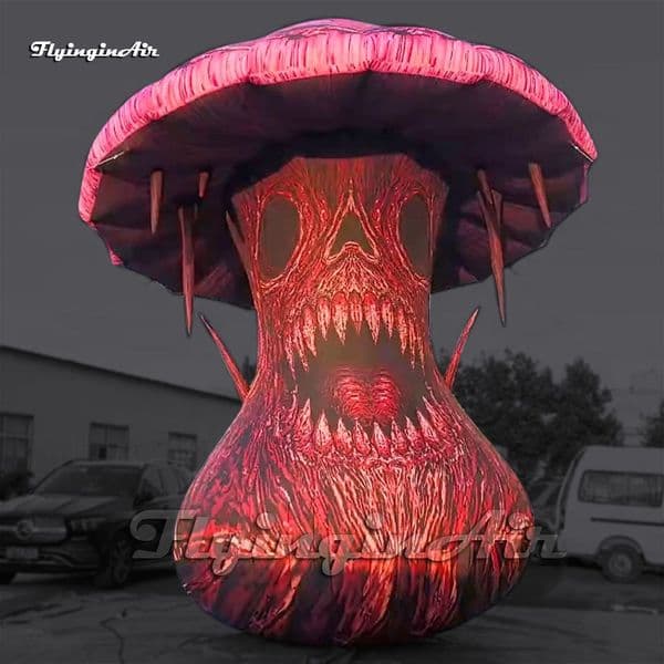 Scary Halloween Yard Decoration Giant Inflatable Mushroom Monster For Outdoor Event