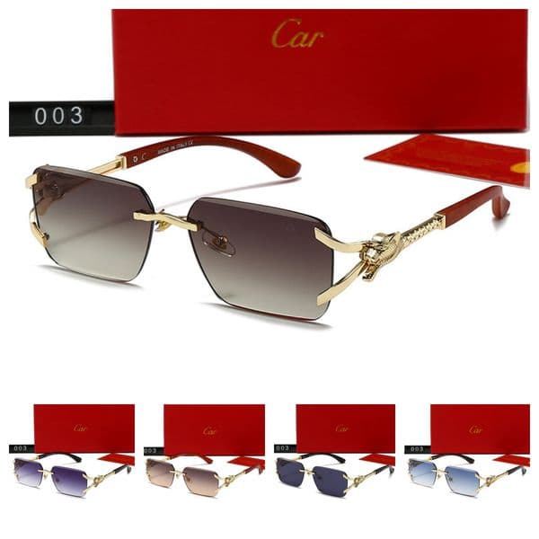 sunglasses polarized Luxury designer glasses for woman luxurys designers Leopard head Frameless wooden leg mens sunglasses Brand Sun Glasses