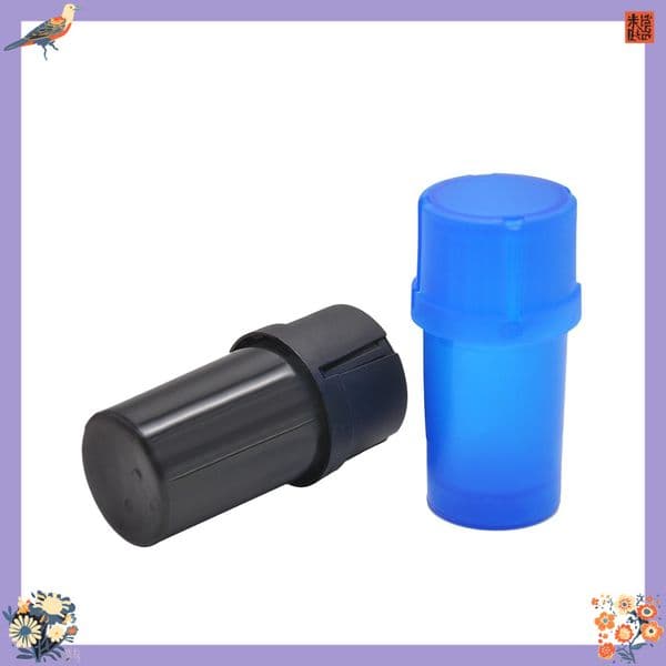 Wholesale colorful cheap 3 part 40mm Tobacco Grinder Plastic Grinder smoking pipes with Med Container smoking pipes Grinders Crusher herb Grinder