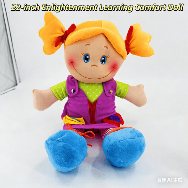 Baby Soothing Doll Plush Toy Soft Sleeping Companion for Newborn Infants Kids Gift