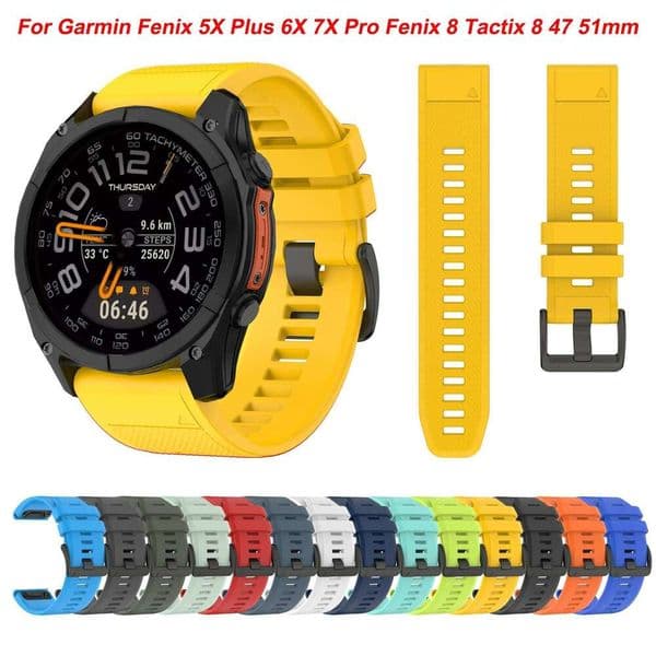 22mm 26mm QuickFit Strap For Garmin 7 7X Pro 6 6X 5 5X Plus Fenix E 47mm 51mm Epix Gen2 WatchBand quatix Tactix 8 Band H260305