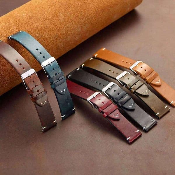 Universal Genuine Leather Strap 18 19 20mm 21 22 24mm Retro Oil Wax Thin Cowhide Watch Band Women Men Wristwatch Bracelet H260305