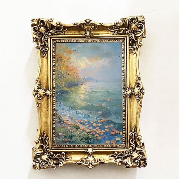 luxury products elegant princess style retro gold carving European photo frame ornaments resin creative photo frame
