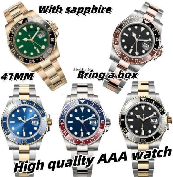 Top men's mechanical automatic 41mm, 2813 sports watch, luminous/sapphire/waterproof dial, fashionable designer watch 7a