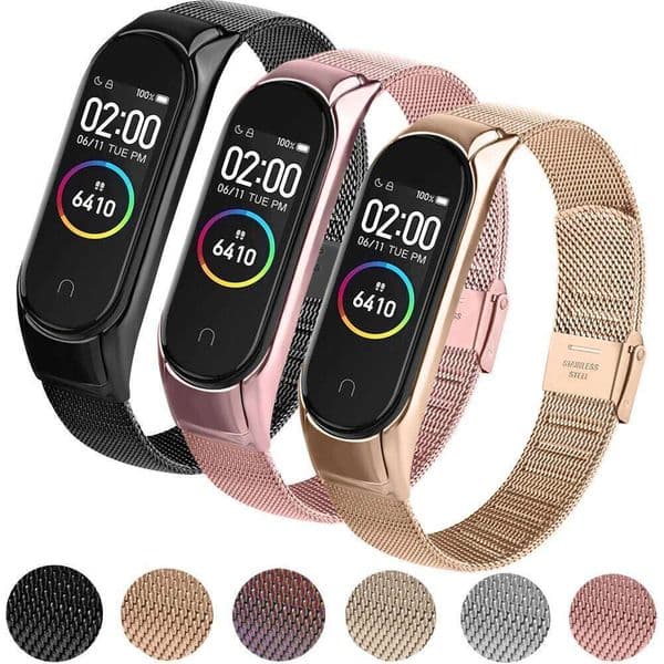 Bracelet Strap 6 5 Metal Watch Milanese for Mi Band 4 3 Wristband Wrist Belt Smartwatch Accessories H260305