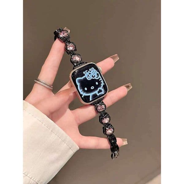 Excellent kitten bracelet For Watch band link women Series 8/7/6/10/9 40mm 41mm 38mm 42mm 44mm 45mm 46mm Strap H260305
