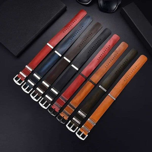 Genuine Leather Strap 18mm 20mm 22mm 24mm Wrist Band Watchbands Watch Adjustment Replacement Accessories H260305