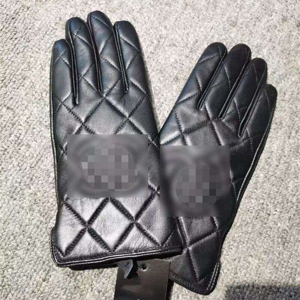 designer cc Gloves luxury g letter Brand winter leather sheepskin v band designer ug mens and womens Touscreen outdoor hiking Cycg gloves Christmas birthday gift