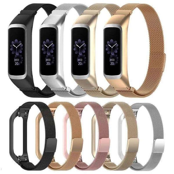 Magnetic Loop Strap Galaxy Fit2 R220 Replacement Wristband Stainless Steel Bracelet For Fit 2 Smart Watch Belt H260305