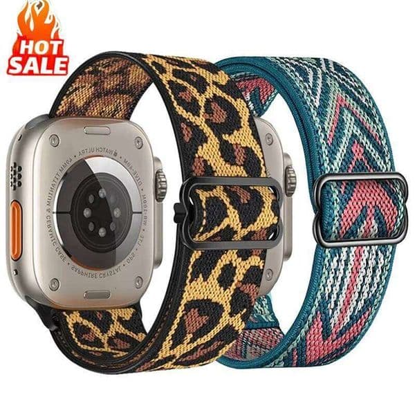 Nylon Loop For Watch ultra 2 Band 40mm 44mm 45mm 49mm 41mm 42mm 46mm Scrunchie bracelet iwatch Series 10 9 6 7 8 se strap H260305