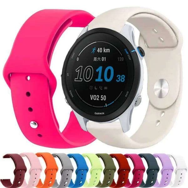 Silicone 20mm 22mm Watch Strap For Garmin Venu 2/SQ 2 Plus Band Forerunner 265 255 165 168 245 Music active 4 5 3 Bracelet H260305
